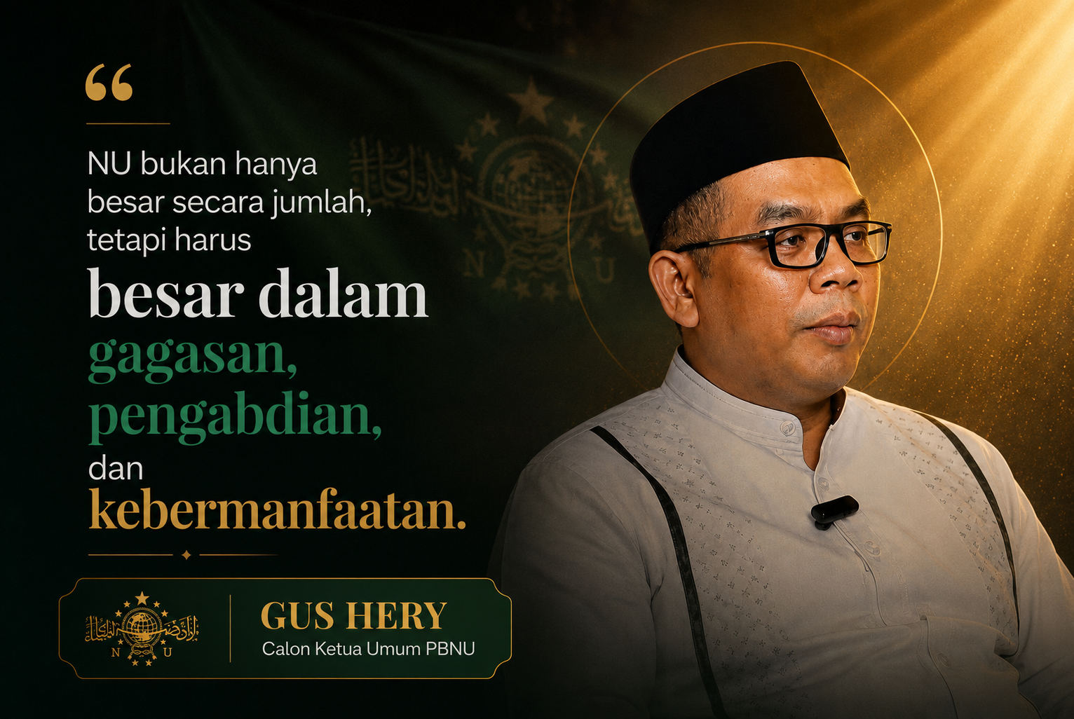 Gus Hery dan Gagasan NU sebagai Faktor Penentu Masa Depan Bangsa